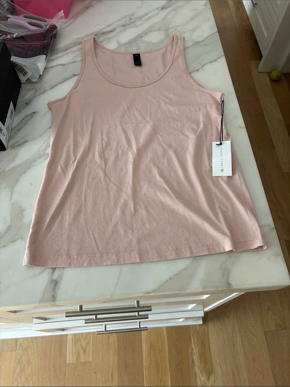 NWT Ag Light Salmon Colored Scoop Neck Tank